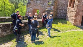 Bilder von der Burgbesichtigung & Weinprobe